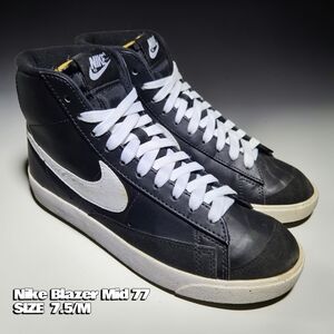 Nike Blazer Mid 77 Black White Sneakers